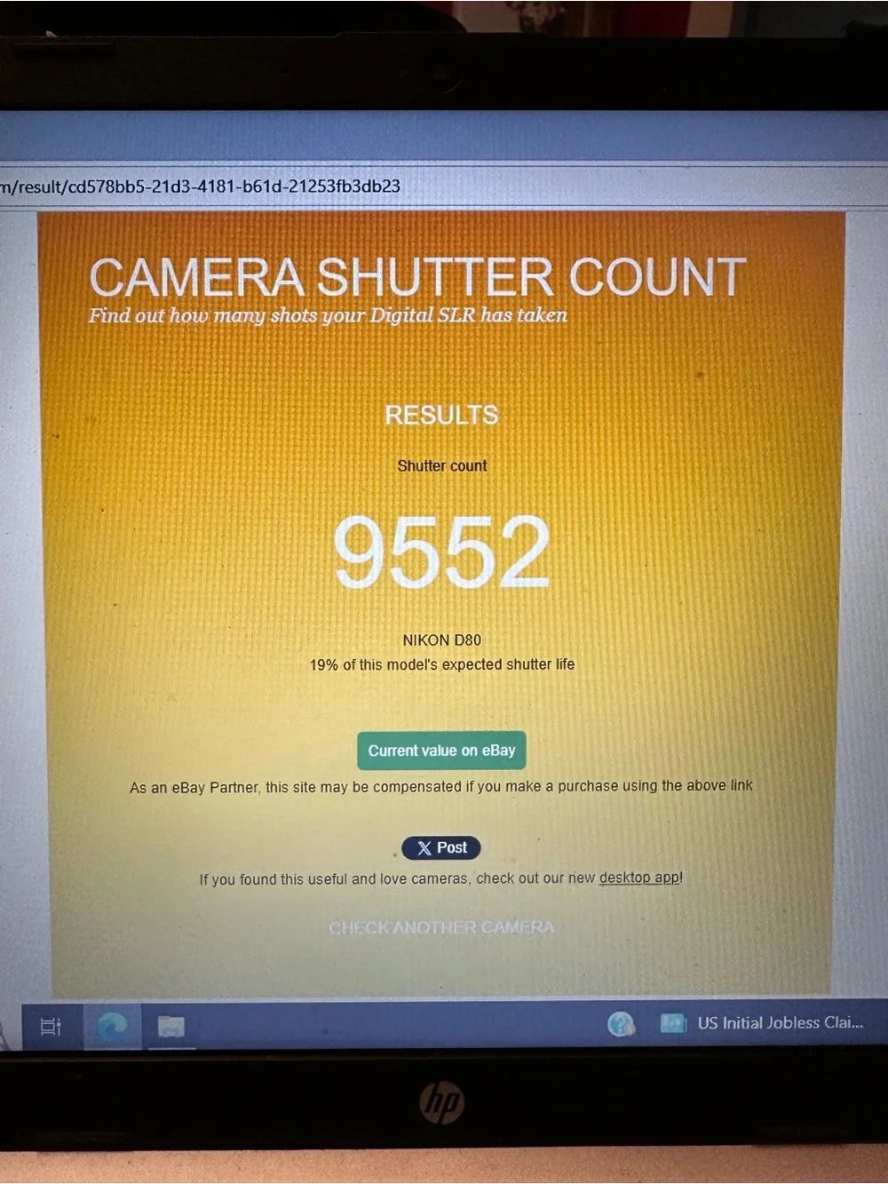 Nikon d80 shutter